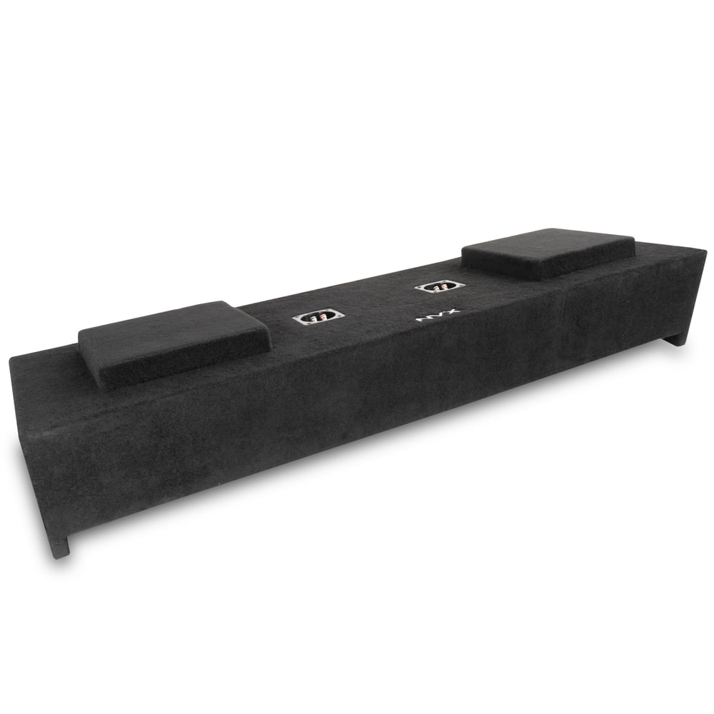 QPower 8 Inch Quad Port Subwoofer Box for GMC and Chevy Crew