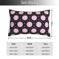 thumbnail image 2 of Kdxio Cotton Pillow Cases 16"x24" Pillowcases,Soft and Breathable Bedroom Pillow Cases-Pink Groovy Disco Ball-No Pillow Core, 2 of 5