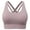 Pink, variant on ,Women's Sports Bras Criss-Cross Back Padded Strappy Sports Bras Support Yoga Bralettes Pink XL