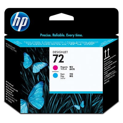 1 X Printhead - HP 72 Magenta and Cyan DesignJet Printhead