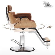 BarberPub Modern Hydraulic Salon Chair, Swivel Barber Chair