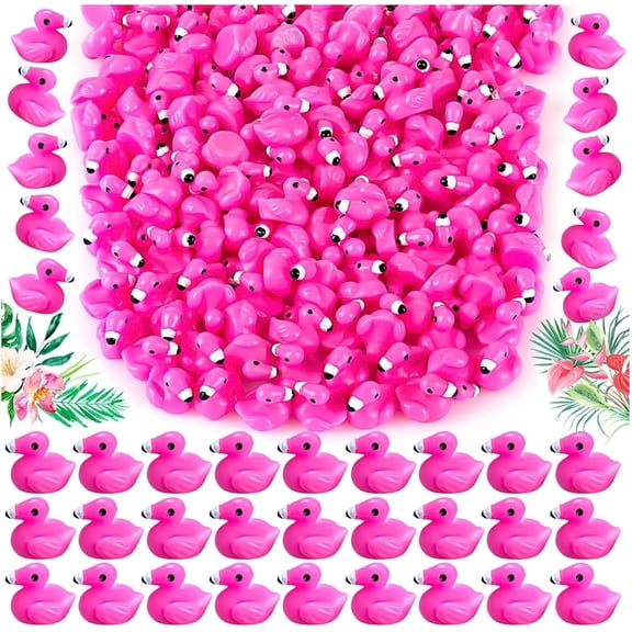 Mini Resin Flamingo Cake Topper, by Unbranded (100 Count)