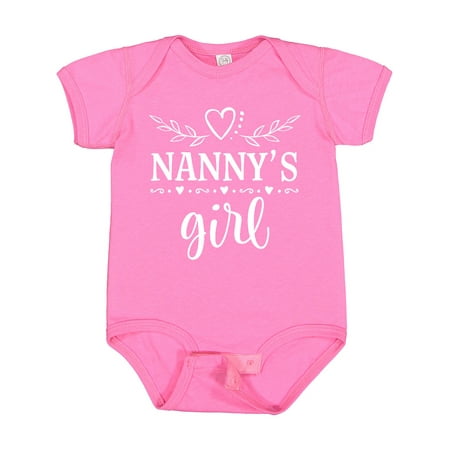 

Inktastic Nanny Girl Granddaughter Gift Baby Girl Bodysuit