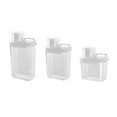 thumbnail image 1 of Zshan 63OZ Laundry Detergent Dispenser Container, 1 Pack Liquid Laundry Dispenser, Plastic Detergent Dispenser for Laundry Room/Powder/Fabric Softener with Labels/Tray, Clear, 1 of 5