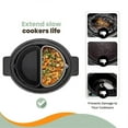 thumbnail image 2 of Silicone Slow Cooker Liners Food Grade Silicone Slow Cooker Slow Cooker Dividers Double Slow Cooker A, 2 of 5