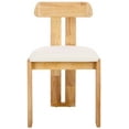 thumbnail image 3 of Safavieh Cayde Modern Wood Dining Side Chairs, Cream / Light Blonde, 3 of 8