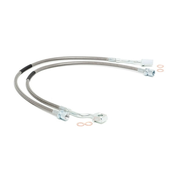 Rough Country GM Front Brake Lines for 2007-2019 1500/11-19 2500/3500HD - 89370