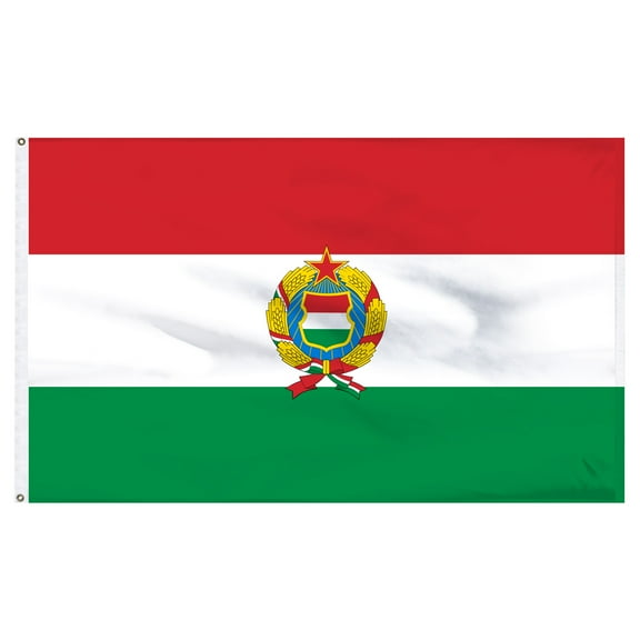 Hungary 2x3ft Nylon Flag with Pole Hem Only - Banner