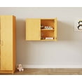 thumbnail image 6 of Tot Mate 2-Level Wall Cabinet Storage, Wood Laminate, Elm Gray, Assembled 30"W x 14 1/2"D x 22 1/2"H, 6 of 7
