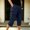Navy, variant on Ciovxyn Men's Casual Cargo Capri Pants with Multi-Pocket and Elastic Waist - Army Green L