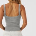 thumbnail image 4 of Top con tirantes finos,Camiseta sin mangas para mujer, Top corto con tirantes finos y tirantes finos, chaleco con tirantes finos, rendimiento confiable, 4 of 6