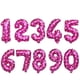 thumbnail image 3 of Globos de aluminio con números de color rosa y azul para fiestas de cumpleaños y aniversarios, 32 pulgadas, 3 of 7