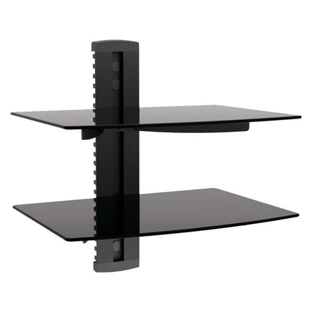 MegaMounts Tempered Glass Double Shelf Wall Mount price history on PriceWatchPro