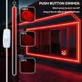 thumbnail image 3 of Dosaele 1pc/2pcs Bedroom Red LED Light USB Connector 5V 1m-5m/3.28ft-16.4ft Key Switch Control  Neon Cable Light  Cut  Home Decoration Halloween Christmas Decoration, 3 of 7