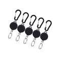 thumbnail image 1 of OUSITAID 5x Porte-Clés Rétractable Compact Enrouleur de Porte-Badge Mousqueton, 1 of 10