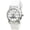 White/Silicone, variant on Blekon Collections Womens 39mm Day-Date Indicator Dial Silicone/Leather Buckle Strap Watch
