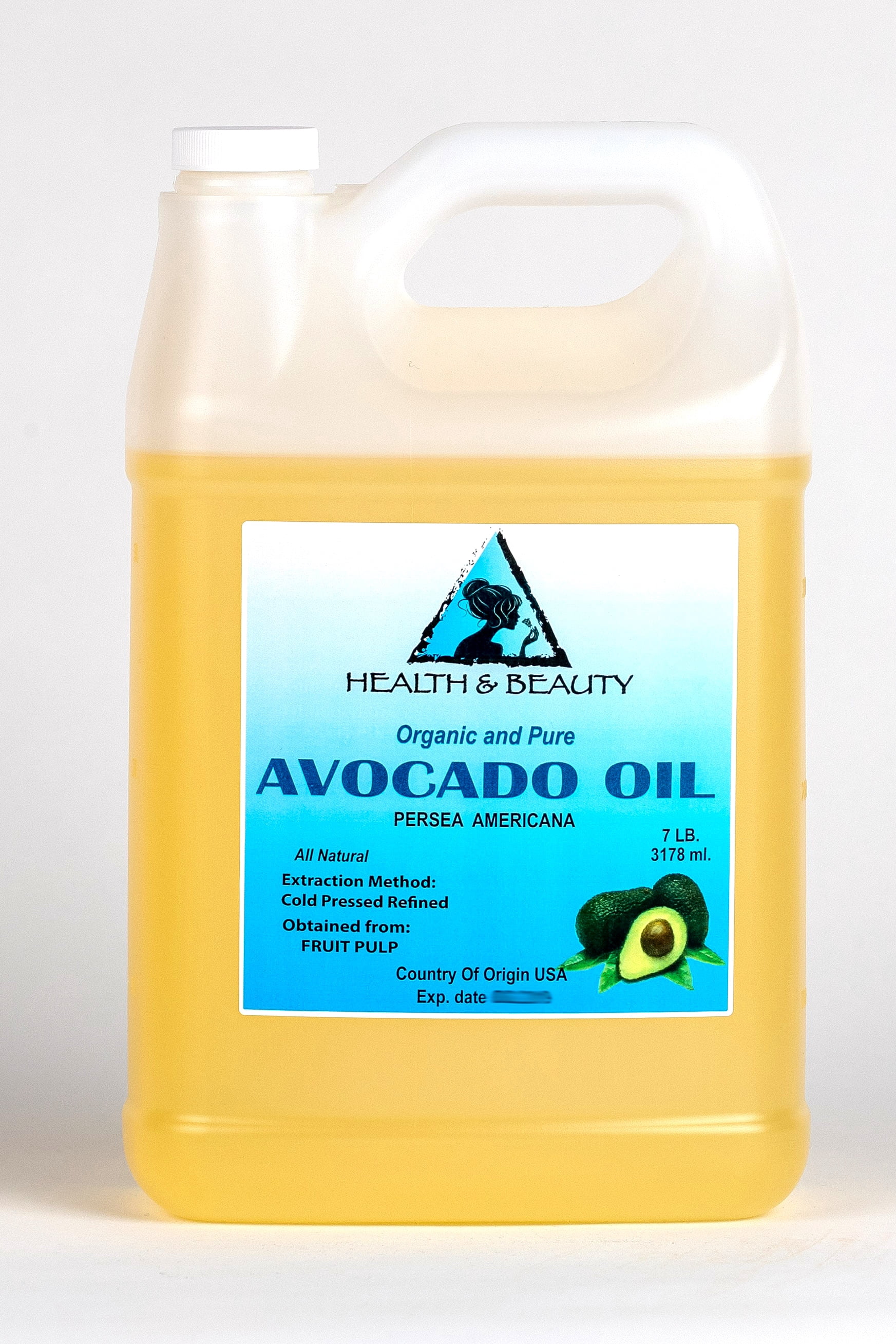 Avocado Oil Refined Organic Carrier Cold Pressed Fresh 100% Pure 7 Lb