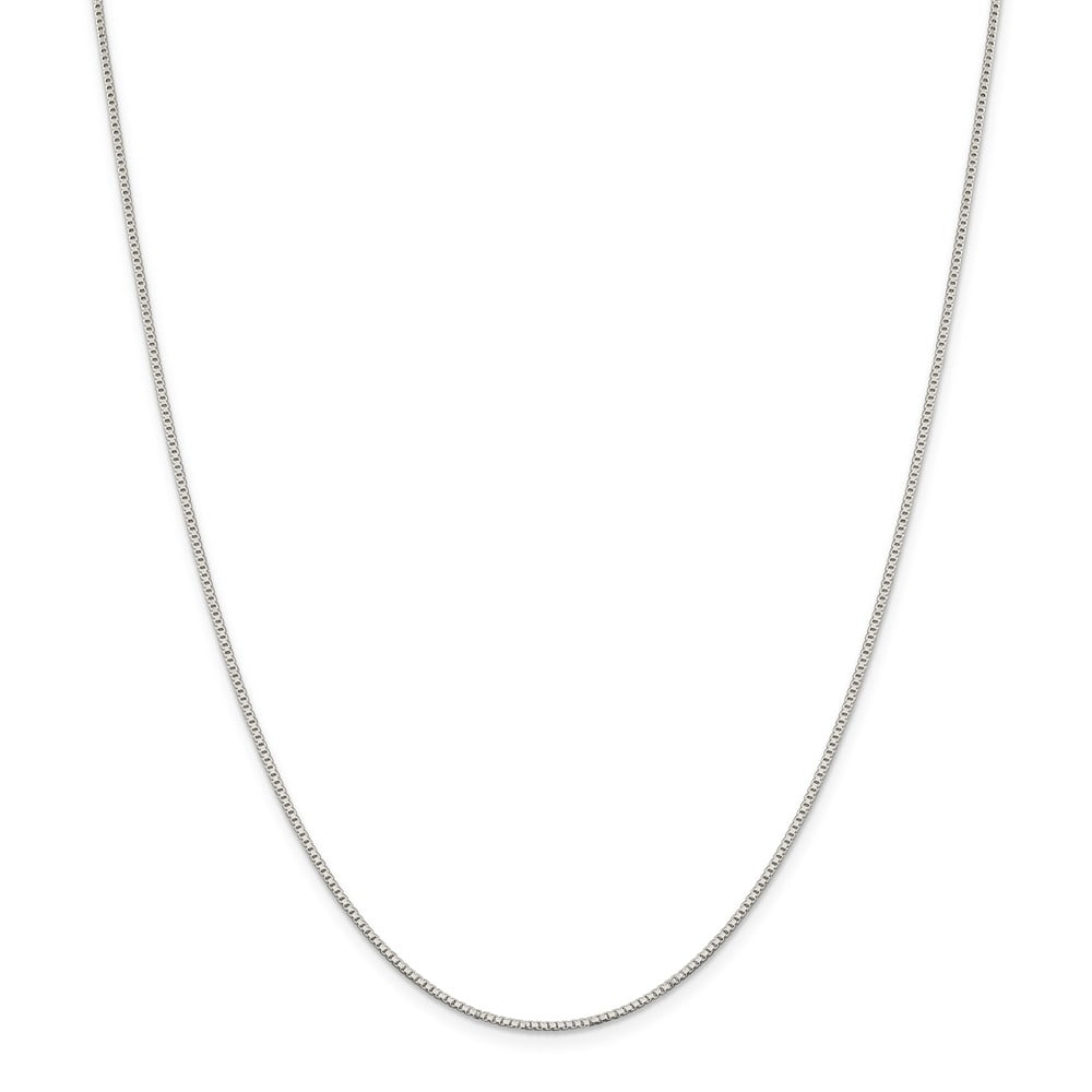 925 Sterling Silver 1.1mm Box Chain; 22 