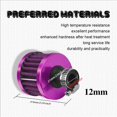 thumbnail image 2 of HUGFEGWE 12mm Air Filter Intake Filter Breather, Small Engine Air Filter, Mini Universal Motor Cone Cold Clean Air Intake Filter Turbo Vent Breather, Car Accessories Car Filter Cover for U2537-6059, 2 of 7