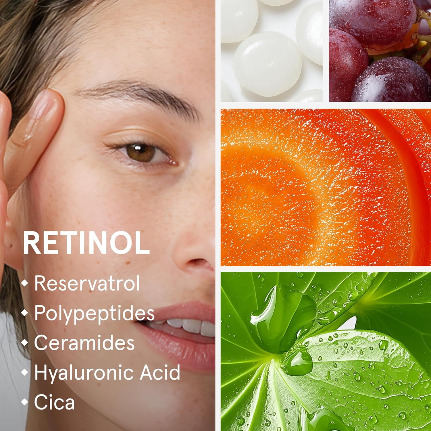 iRestore Retinol Serum for Face - 1% Retinol with Peptides & Hyaluronic Acid - Anti Aging Night Serum for Sensitive Skin - Fragrance Free, Reduces Fine Lines, Wrinkles, Uneven Tone & Texture