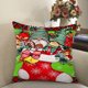thumbnail image 4 of Hilo Algodón Ecológico 11CT Impresión 3 Hebras 45 * 45 Cm Navideño Tres Lados Almohada Bordado Kit Serie Navideña JShteea, 4 of 9