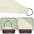 thumbnail image 4 of Pure Garden 10x13ft Sun Shade Sail – UV-Blocking Outdoor Canopy with D-Rings & Ropes, Beige, 4 of 8