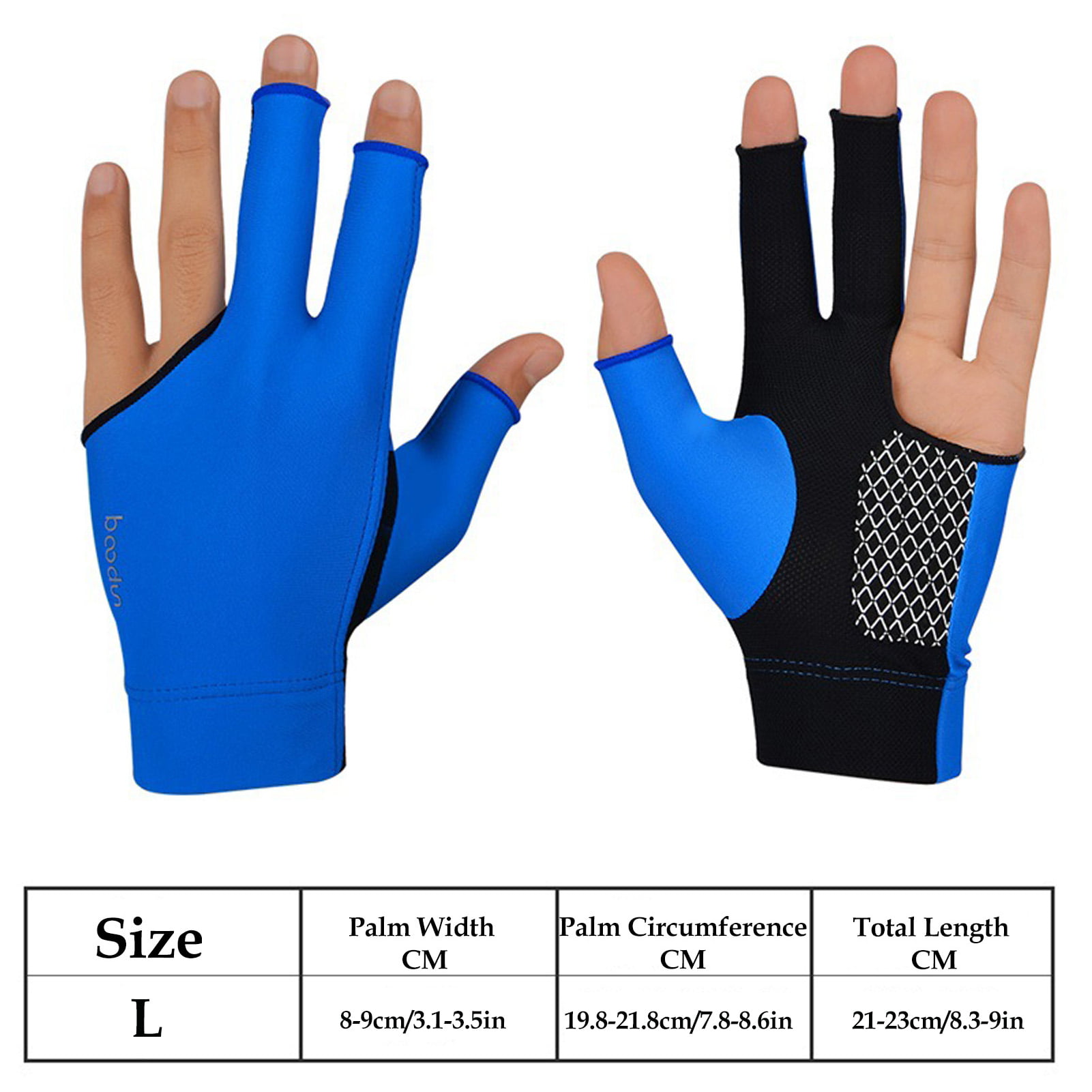 2 Gloves Per Package Fits Either Hand Billiard Gloves,Stretchable Pool Cue Snooker Glove 