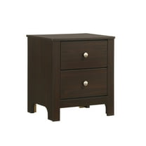 Picket House Furnishings Santino 2-Drawer Nightstand in Espresso