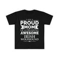 thumbnail image 1 of proud mom Irish wolfhound Dog Mom Owner Mother's Day Unisex T-shirt S-3XL, 1 of 2