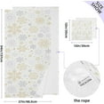 thumbnail image 3 of GZHJMY Gorgeous Snowflakes Bath Towels Set - 1 Bath Towel 1 Washcloth Extra Absorbent 100% Cotton Towels, Super Soft Bathroom Towels for Home, Hotel Travel, 3 of 7