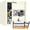 WHITE, variant on Voncabay Safe Box for Home, 1.5 Cu Ft Digital Safe with 2 Fireproof Bags, Alarm System, White