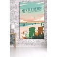 thumbnail image 3 of Myrtle Beach, South Carolina, Painterly, Bottle This Moment, Beach Chairs (36x54 Giclee Gallery Art Print, Vivid Textured Wall Decor), 3 of 3