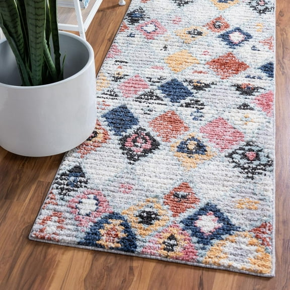 Unique Loom Morocco Collection Area Rug - Coastal (2' 7" x 10' Runner Multi/Black)