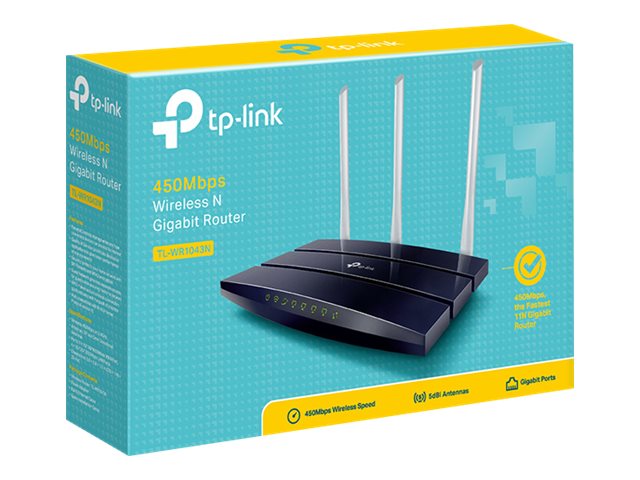 TP-Link TL-WR1043N - Wireless router - 4-port switch - 1GbE - Wi-Fi - 2.4 GHz - image 5 of 6