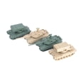 thumbnail image 1 of 4 piezas 1/144 modelo de tanque decoración de mesa juguete educativo DIY construcción Stem proyectos camión tanque 4D modelo coleccionables para CUTICAT Vehículo cisterna, 1 of 8