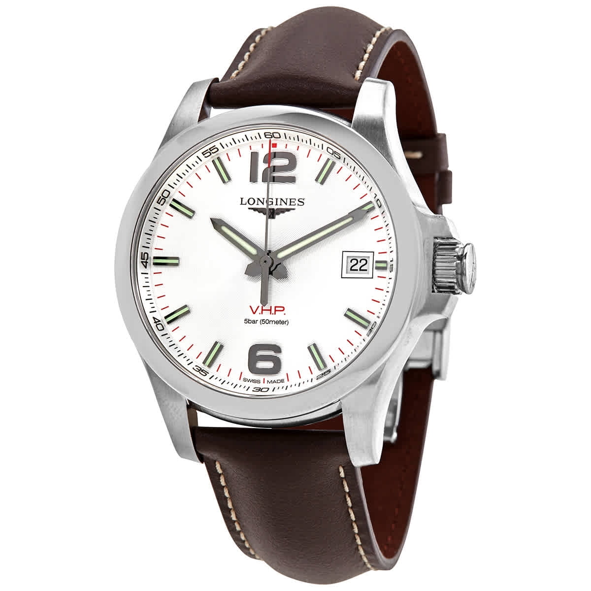 longines conquest vhp white dial