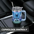 thumbnail image 6 of 40 oz Butterfly Tumbler with Handle and Straw Lid,Leak Proof Travel Stainless Insulated Tumbler,Cup Holder Friendly,Perfect for Outdoor Travel Car and Sports, 6 of 6