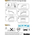 thumbnail image 4 of Deebior 94005 4Pcs Side Window Wind Deflector Outside Mount Style Nice Sun Rain Guards Set Window Visor fit for 2007-2012 Nissan Altima 4-Door Sedan Only, 4 of 7