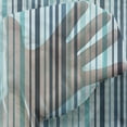 thumbnail image 3 of Abstract Tulle Curtains with Rod Pocket, Vertical Striped Pastel Toned Color Bands Lines Background Nautical Design, Sheer Drape for Wedding Party 2 Panels, 7 Sizes, Sky and Dark Blue, by Ambesonne, 3 of 3