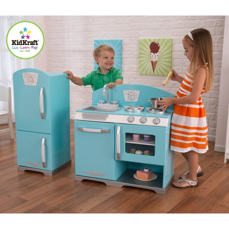 Pottery Barn Kids 3-piece blue wooden kitchen set for Sale in