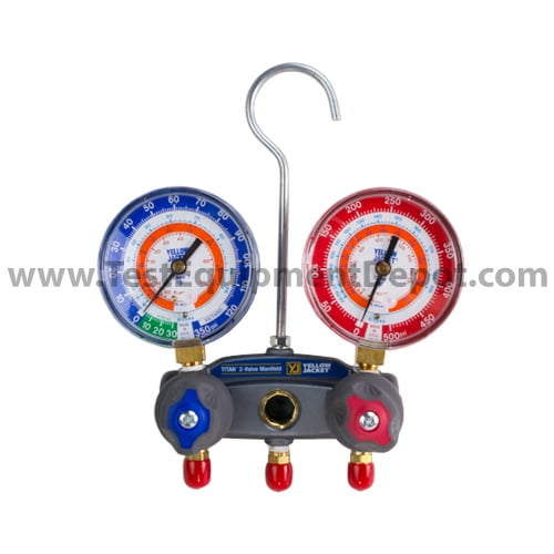 Yellow Jacket 49832 Manifold only, R/B Gauges, Psi, R134A/404A/407C