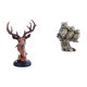 thumbnail image 1 of Juego de figuras de cabeza de ciervo, estatua de animal de resina, adorno decorativo de mesa de búho elaborado con un diseño creativo, adecuado para e, 1 of 8