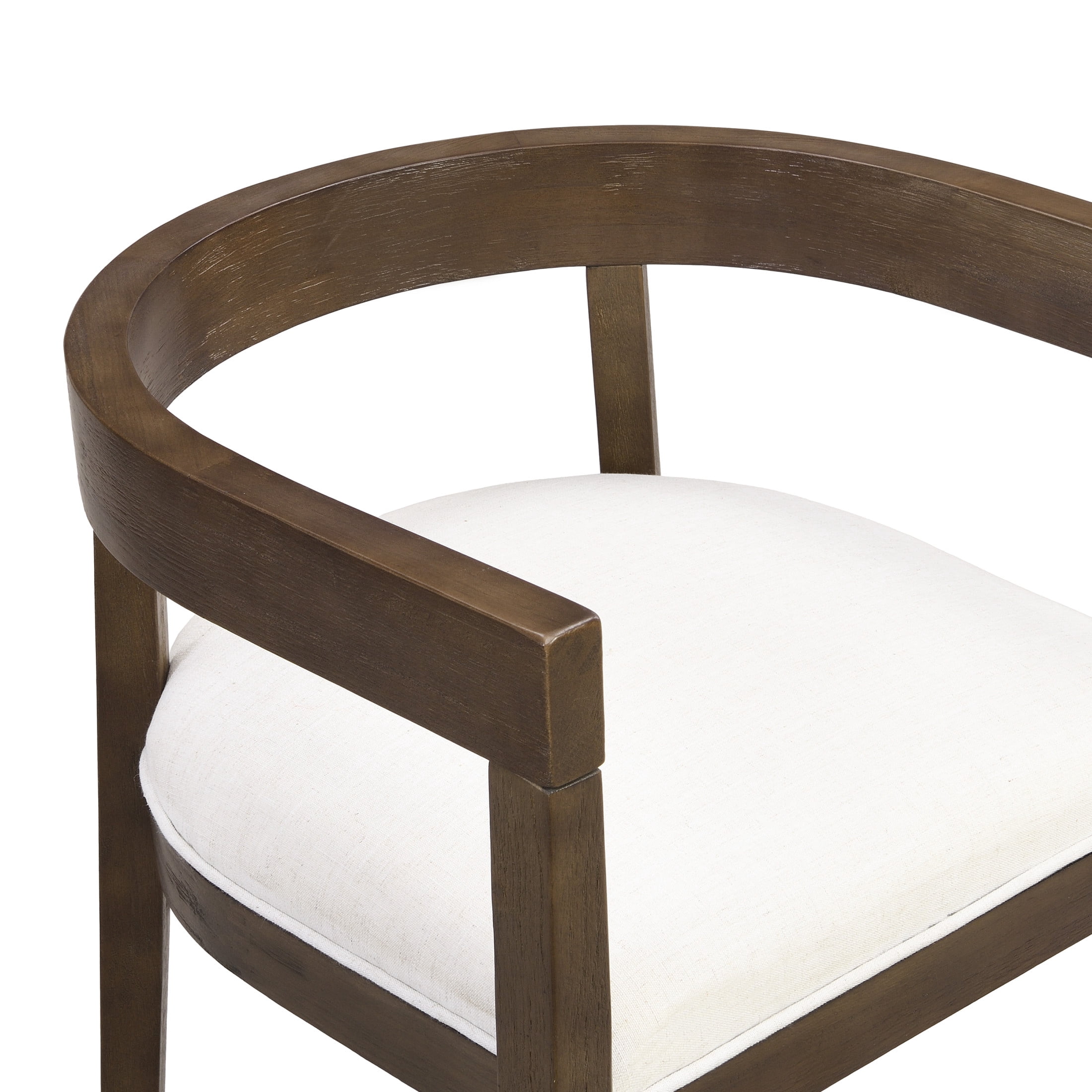 Christopher Knight Home 7-Piece Modern Dining Set, Oval Table with Upholstered Armchairs, Walnut