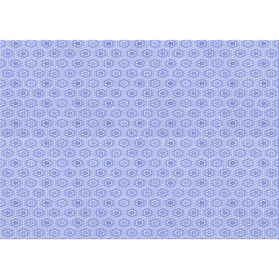 Ahgly Company Indoor Rectangle Patterned Sky Blue Dress Blue Area Rugs, 3' x 5'