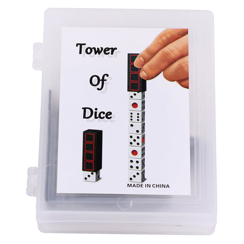 Tower of Dice Magic Tricks Dice Increase Close Up Stage Magic Props T Jh3 