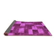 thumbnail image 2 of Ahgly Company Indoor Square Abstract Purple Modern Area Rugs, 4' Square, 2 of 4