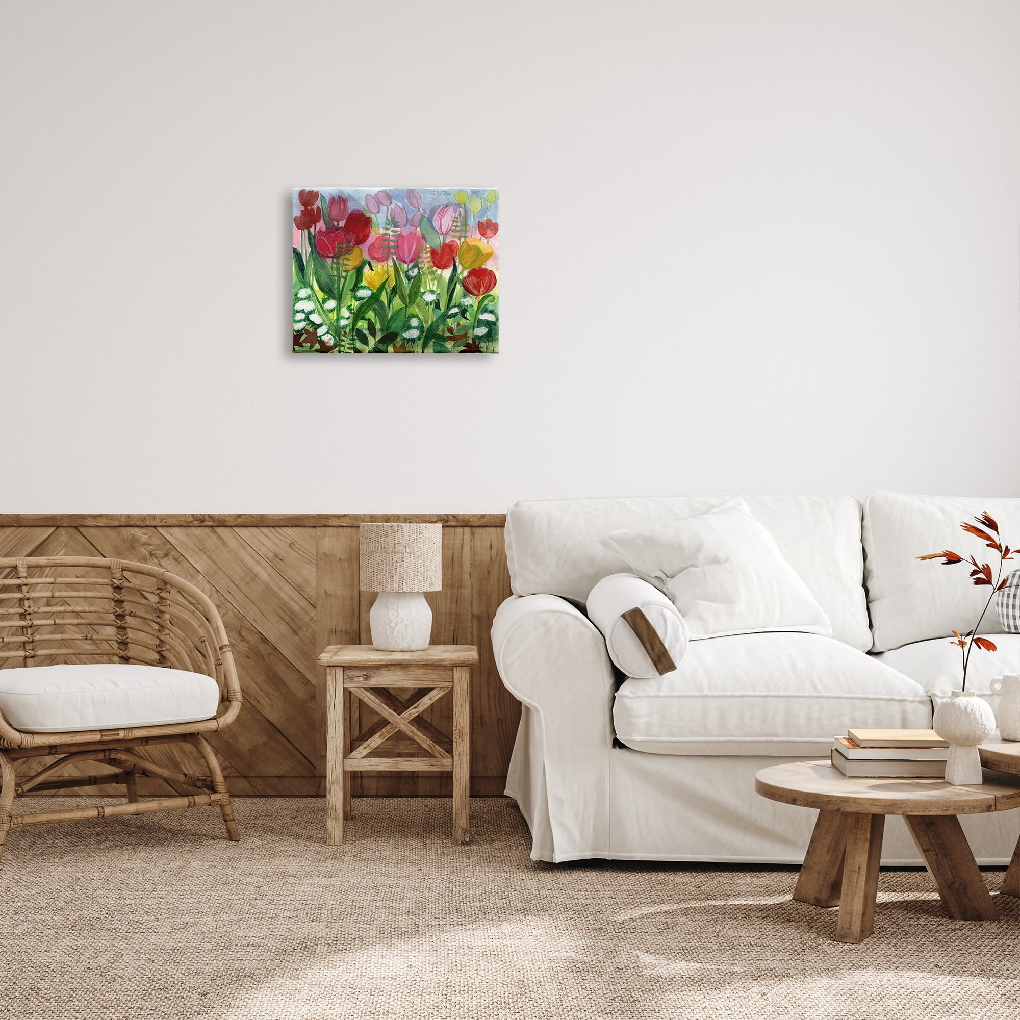 Stupell Industries Lush Varied Spring Tulips Blooming Flower Meadow Painting Gallery Wrapped Canvas Print Wall Art, Design by unknown