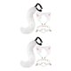 thumbnail image 2 of Minnieouse 3Pcs Cat Ear Tail Leather Kits Choker Lolita Halloween Cosplay Costume Blanco Gatito 2piezas, 2 of 4