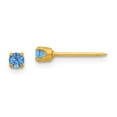 thumbnail image 1 of Boucles d'Oreilles Pierre de Naissance Cristal Plaqué 24K September, 1 of 1