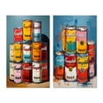 thumbnail image 2 of Designart "Campbells Soup Pop Art wall art II" Pop Art Wall Art Set Of 2 - Multi-Color Fashion Wall Decor Set Of 2, 2 of 7